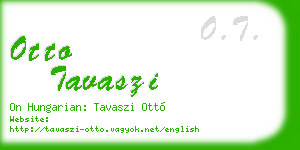 otto tavaszi business card